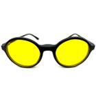Óculos de Sol CLIP-ON troca lentes 3 em 1. Na cor preto com lentes amarela para amplitude de visão noturna e preta POLAR