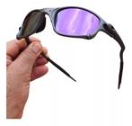Oculos De Sol Doublex Roxo Violet Juliet Tamanho Maior X-Metal Polarizado Lupa Pinado Vilão Mandrake