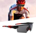 Óculos de sol esporte preto bike ciclista volei proteção uv s6