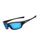 Óculos De Sol Esportivo Ciclismo Com Lentes Azul Espelhadas Polarizadas UV400 Isabela Dias 1434
