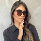 Óculos de Sol Feminino Gateado Acetato Mackage - Marrom