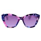 Óculos De Sol Feminino Gateado Oversized Acetato Mackage - Violeta