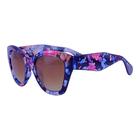 Oculos de Sol Feminino Quadrado Gateado Oversized Acetato Mackage - Flowers - Multicolorido