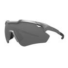 Óculos de Sol Hb Shield Compact 2.0 Matte Silver Silver Fumê