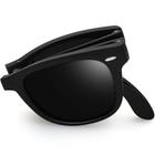 Óculos de sol Joopin Trendy Square Folding Retro UV400 Black