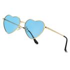 Óculos de sol JOVAKIT Polarized Heart para mulheres dourado/azul