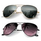 Óculos de sol KALIYADI Polarized Aviator Metal UV400 2PACK 58mm