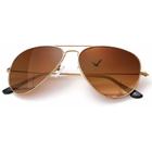 Óculos de sol KALIYADI Polarized Aviator Metal UV400 62mm Brown