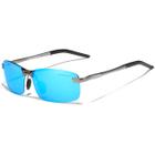 Óculos de Sol Kingseven De Alumínio Polarizado Sem Aro Design Ultra-Leve Polarizados com Proteção Uv400