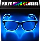 Óculos de sol LED Aquat RB01 Light up EL Wire Neon Rave Glasses