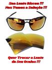 Oculos de sol lentes polarizada espelhada dourada 24k bloco para reposição das lentes - RIKS