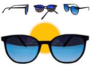 Óculos de sol luxemburgo azul polarizado feminino masculino unissex proteção uva uvb 400