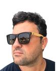 Óculos de Sol Madeira Bambu Preto Wood Polarizado Esportivo - Original UV400