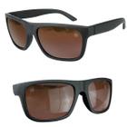 Óculos de Sol Marrom com Proteção UV Emborrachado Original- Presente para Homens - Design Atualizado