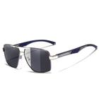 Óculos De Sol Masculino Design Alumínio Lente Espelho Polarizada Uv400