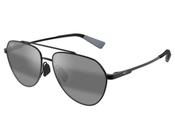 Óculos De Sol Maui Jim Waiwai Polarizado Preto MJ634 02-59