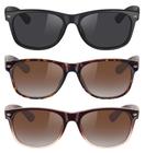 Óculos de sol MEETSUN Classic Polarized UV400, pacote com 3 para mulheres e homens