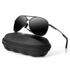 Óculos de sol mxnx Aviator MX208 polarizados UV400 para homens pretos