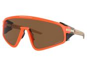 Óculos De Sol Oakley Latch Panel Orange Neon Prizm Brown OO9404 11-35