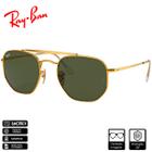 Óculos de Sol OriginalRay-BanMarshal Ouro PolidoVerde Clássico G-15 - RB3648L 001 54-21