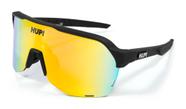 Óculos de Sol para Ciclismo Hupi Huez Preto - Lente Dourado Espelhado