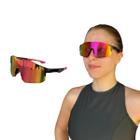 Óculos de Sol Performance Máscara Toronto Vermelho Esporte Corrida Ciclismo Polarizado UV400