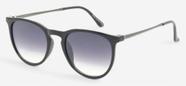 Óculos de Sol PLC Casual Way Farer Preto UV400 Unissex, Kit contém Case