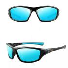 Óculos de sol polarizado masculino azul espelhado praia volei tenis s5