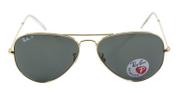 Óculos de Sol Ray Ban Aviador Clássico RB3025L 00158 Ouro Lente Verde G15 Polarizada Tam 58