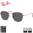 Óculos de Sol Ray-Ban Frank Rose Gold Polido Ouro Rosado Cinza Escuro Classic - RB3857 9202B1 54-20