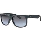 Óculos de Sol Ray-Ban Justin RB4165L 601/8G Preto Fosco Tam. 55-16 mm