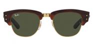 Óculos de Sol Ray Ban Mega Clubmaster RB0316S 990 31 53 Tartaruga Lente Verde Original