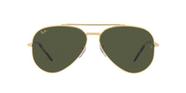 Óculos de Sol Ray-Ban New Aviator RB3625 919631 Ouro Legend Lente Verde Tam 58