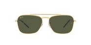 Óculos de Sol Ray-Ban New Caravan RB3636 919631 Ouro Legend Lente Verde Tam 58
