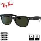 Óculos de Sol Ray-Ban Original New Wayfarer Color Mix Preto Fosco Verde Clássico G-15 - RB2132 6462/31 58