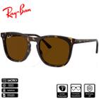 Óculos de Sol Ray-Ban Original RB2210 Havana Polido Marrom Clássico Polarizado - RB2210 902/57 53-21