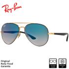 Óculos de Sol Ray-Ban Original RB3675 Polido Preto RB3675L 90003F 58-14
