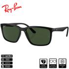 Óculos de Sol Ray-Ban Original RB4384L Preto Fosco Verde Clássico G-15 Polarizado - RB4384L 60699A 60-17