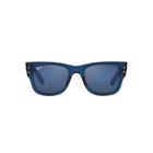 Óculos de Sol Ray Ban RB0840S 6638O4 51 Transparente Escuro Lente Espelhada Cinza Azul Tam Original