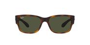 Óculos de Sol Ray-Ban RB4388 710 31 Tartaruga Lente Verde Tam 58