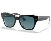 Óculos de Sol Ray Ban State Street Black On Transparent