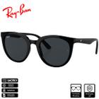 Óculos de Sol Ray-BanOriginalRB4383 Preto Polido Cinza Clássico - RB4383L 601/87 53