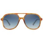 Óculos de sol SOJOS Retro Aviator SJ2174 Caramel Tortoise para mulheres e homens