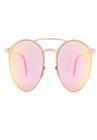 Óculos De Sol Uva Gatinho Pixel Rosa Espelhado