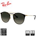 Óculos de SolRay-Ban Original RB3546Preto Sobre Ouro PolidoCinza Degradê - RB3546L 187/71 52