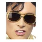 Óculos Do Elvis Presley Dourado Retro Fantasia Festa Anos 60