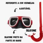 Óculos Máscara Para Mergulho C/ Snorkel Kit Infantil Natação