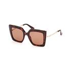 Óculos Max Mara Solar Cor Tartaruga - Mm0051 5254S