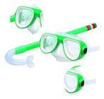 Óculos Mergulho Snorkel Premium Infantil Silicone Natação