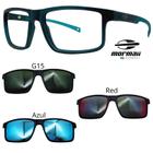 Oculos Mormaii Swap 5 6127 K04 Verde Fosco Com 3 Clipons